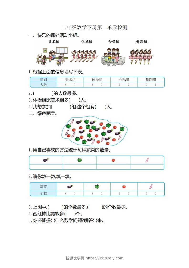二（下）人教版数学第一单元检测卷.2-智源优学网