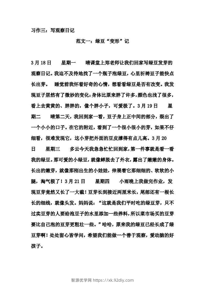 图片[3]-四年级上册语文作文范文(8)-智源优学网