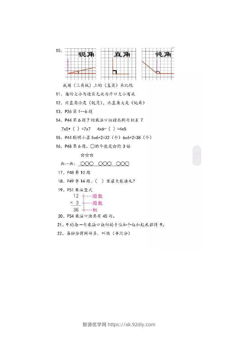 图片[2]-二上青岛版数学重点知识点预习-智源优学网