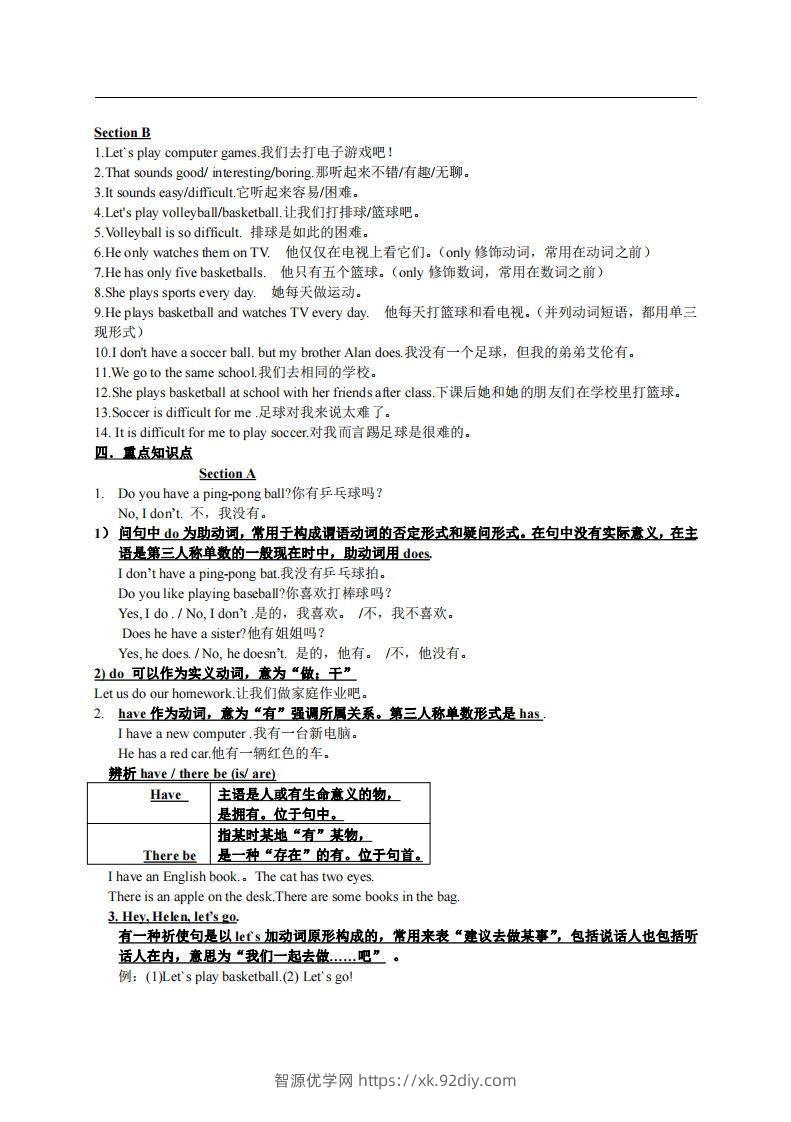 图片[3]-5.人教版七年级上英语Unit5复习提纲-智源优学网