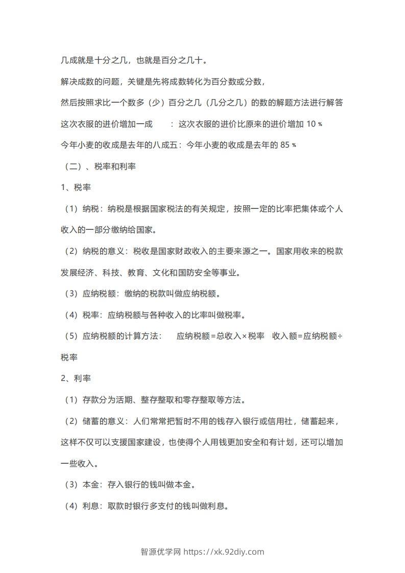 图片[3]-数学六年级下册必背知识点汇总-智源优学网