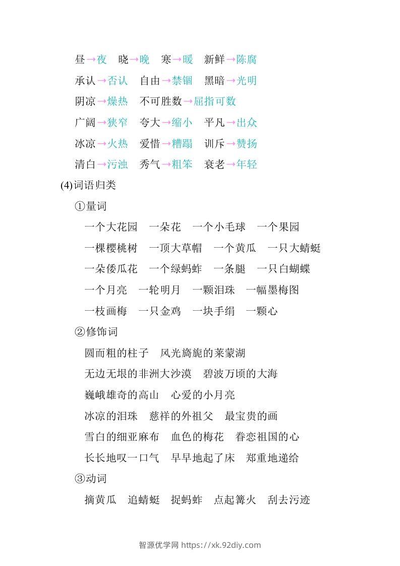 图片[3]-五年级语文下册第一单元知识小结（部编版）-智源优学网