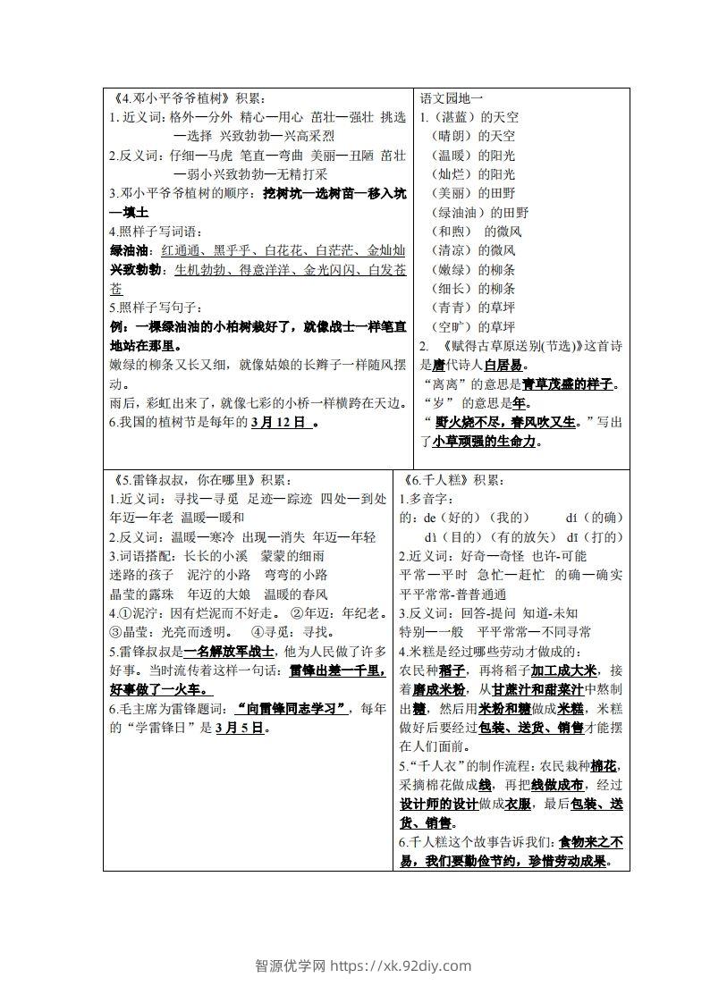 图片[2]-二年级下语文课课贴-智源优学网