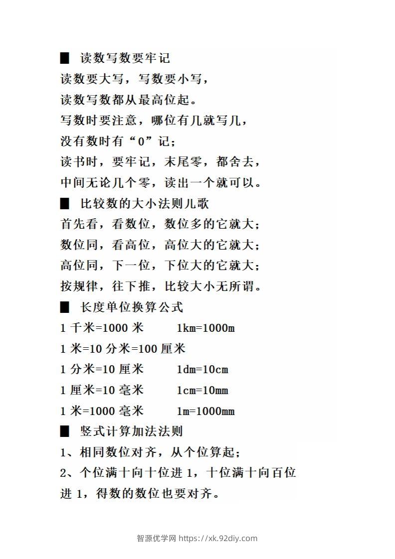 图片[2]-二（下）数学必背顺口溜口诀汇总-智源优学网