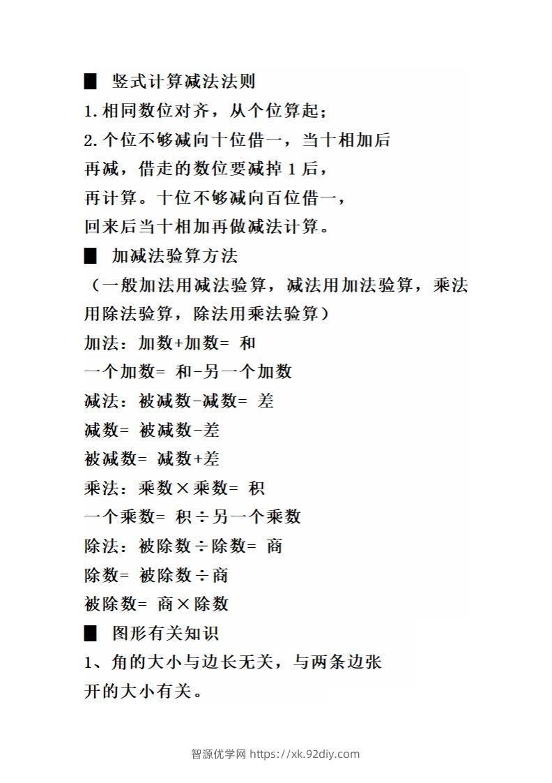 图片[3]-二（下）数学必背顺口溜口诀汇总-智源优学网