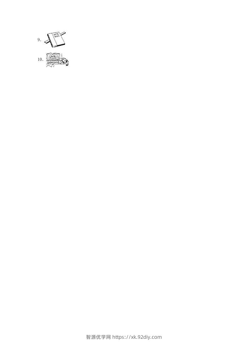图片[2]-2020-2021学年浙江省湖州市德清县四年级上学期期末英语真题及答案(Word版)-智源优学网