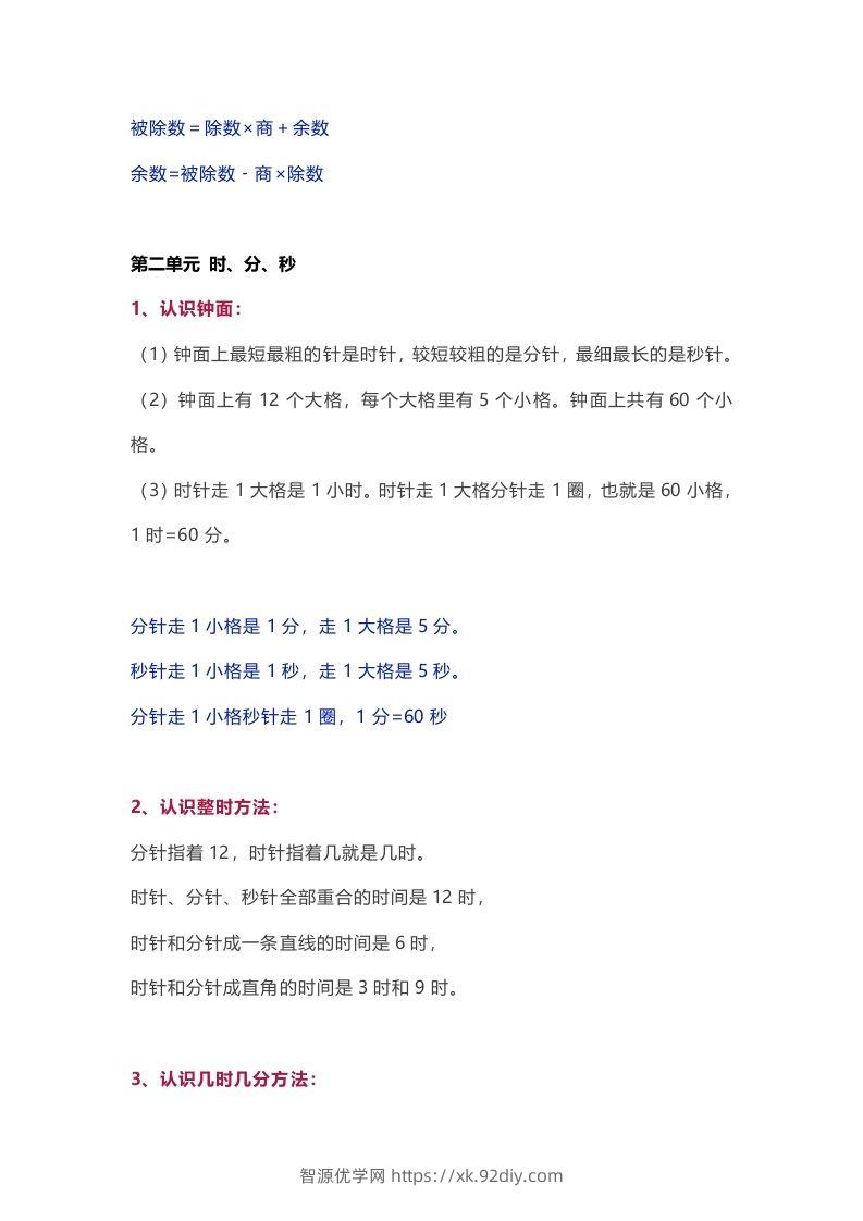 图片[2]-苏教版数学2年级下册数学知识点-智源优学网