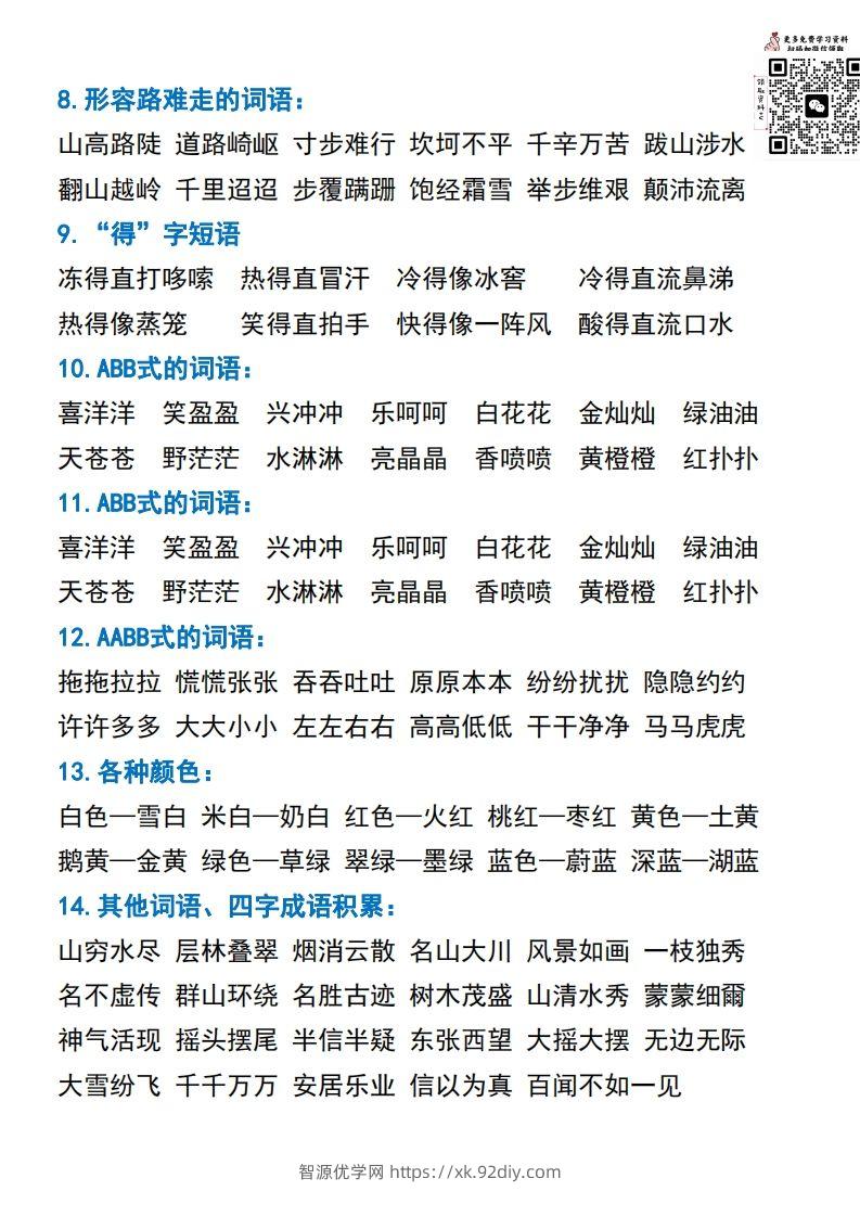 图片[2]-二年级语文上册常考重点知识点汇总必背-智源优学网