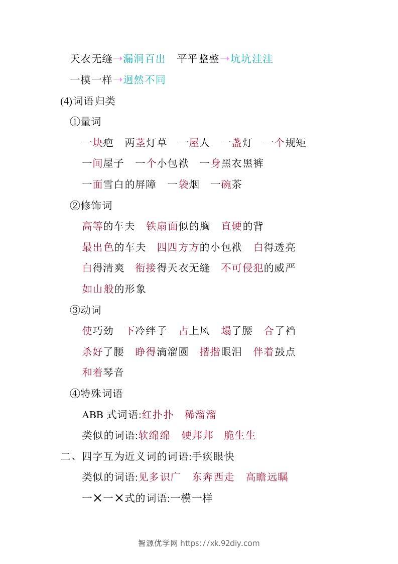 图片[3]-五年级语文下册第五单元知识小结（部编版）-智源优学网