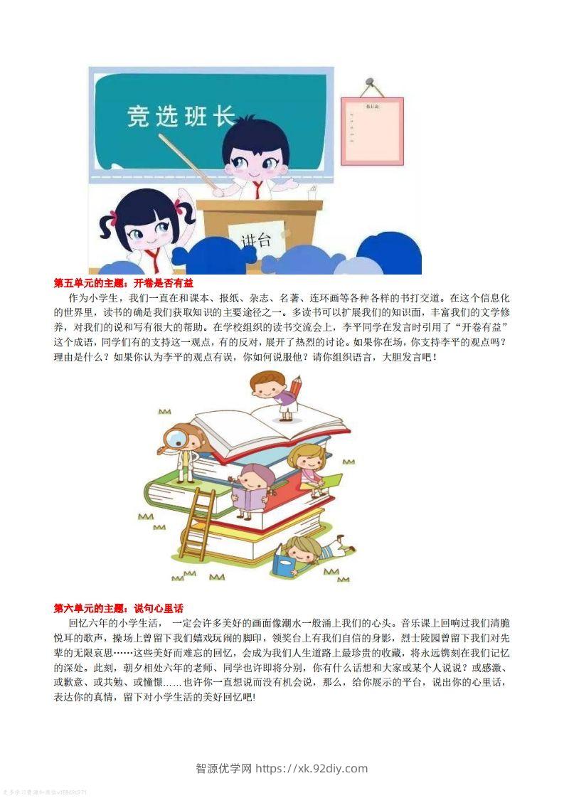 图片[3]-语文六年级下册口语交际专项练习-智源优学网