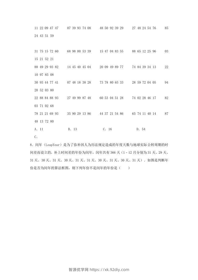 图片[3]-2020-2021年河南省南阳市高一数学下学期期中试卷及答案(Word版)-智源优学网