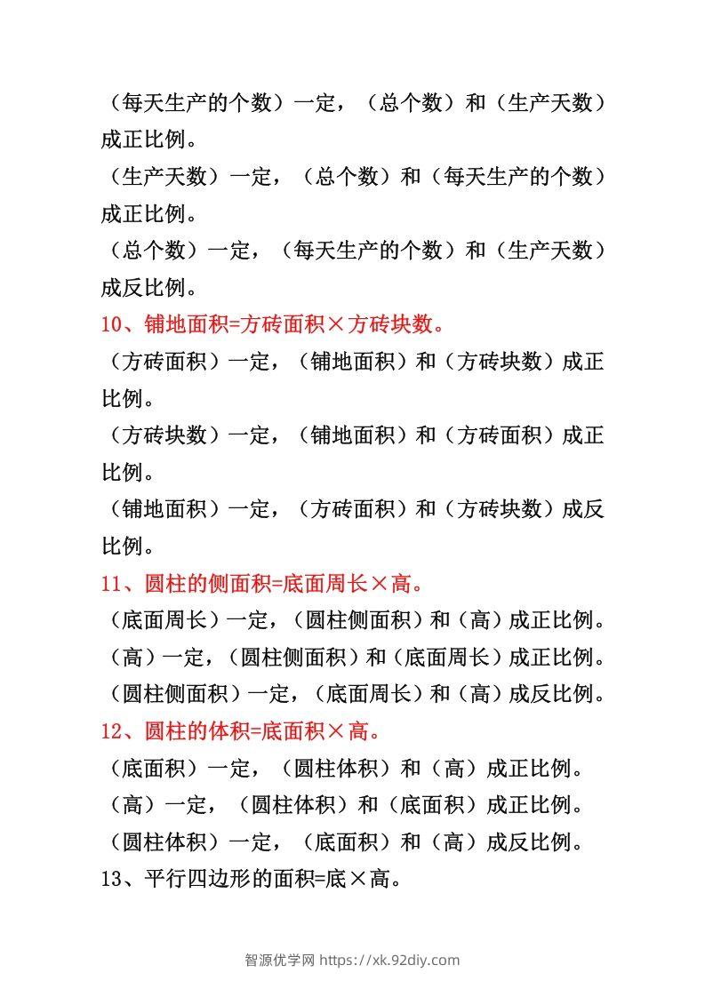 图片[3]-六年级下册正反比例公式归纳总结-智源优学网