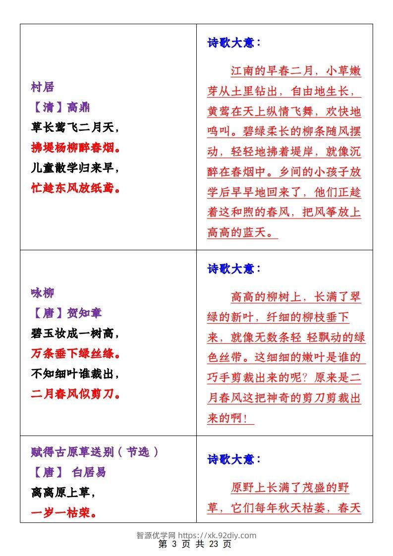 图片[3]-二年级下册1-4单元语文期中必考知识大盘点（23页）-智源优学网
