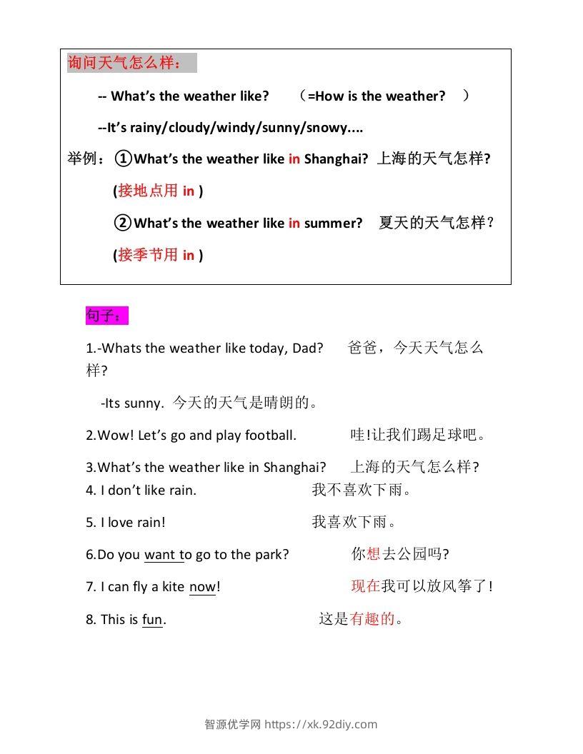 图片[3]-二年级英语下册新起点sl版2单元知识点汇总（人教版）-智源优学网