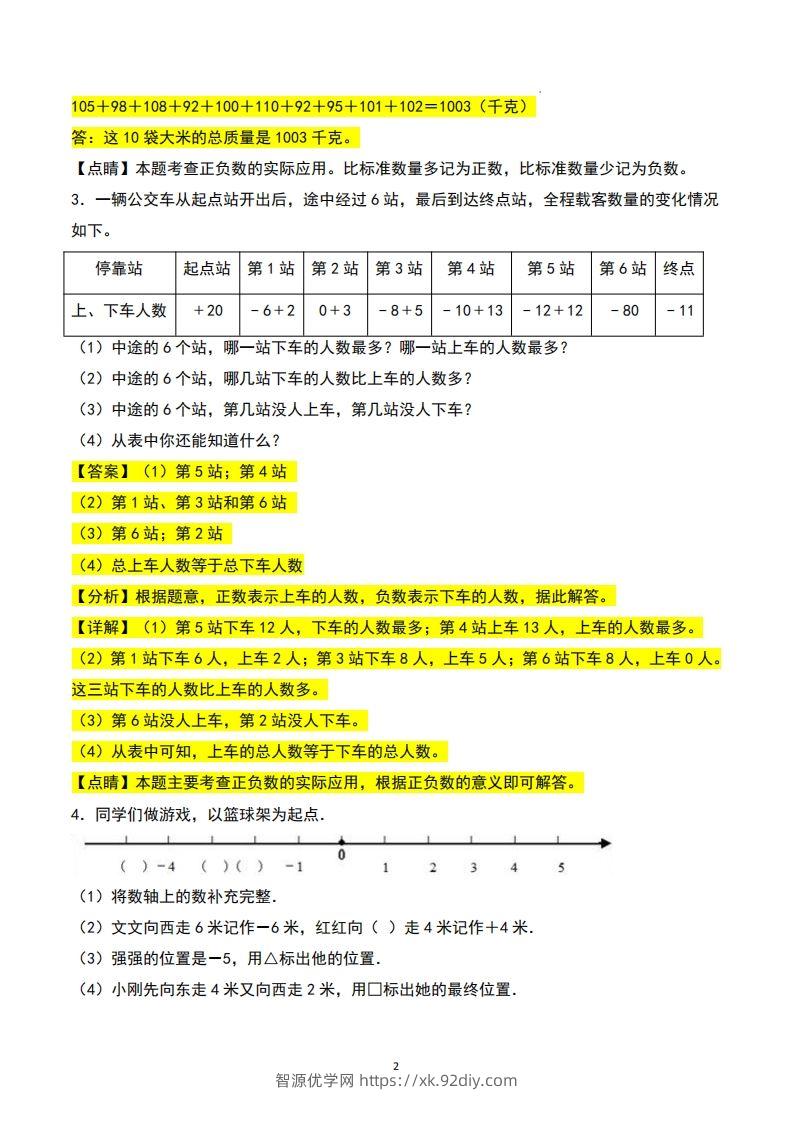 图片[2]-五上苏教版数学【24秋-期中复习专项（答案）】-智源优学网