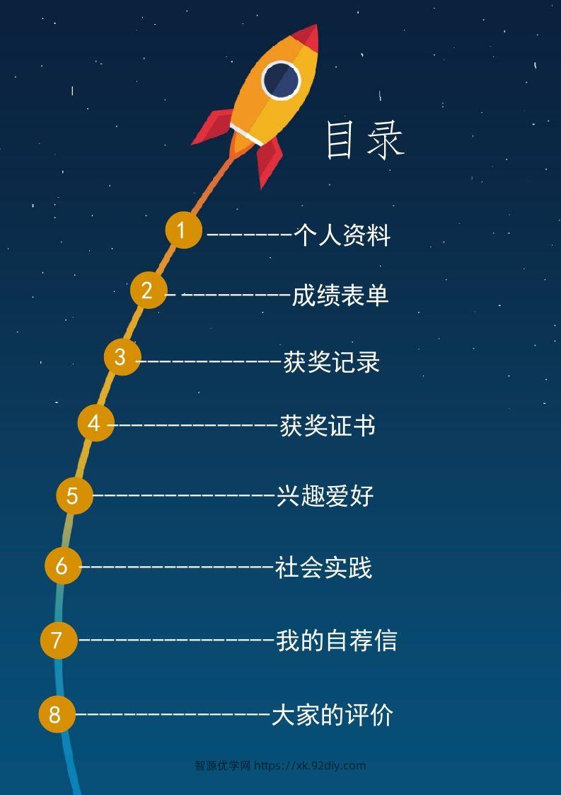 图片[2]-多页-小升初简历07-智源优学网