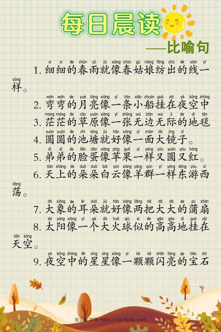 每日晨读60篇-智源优学网
