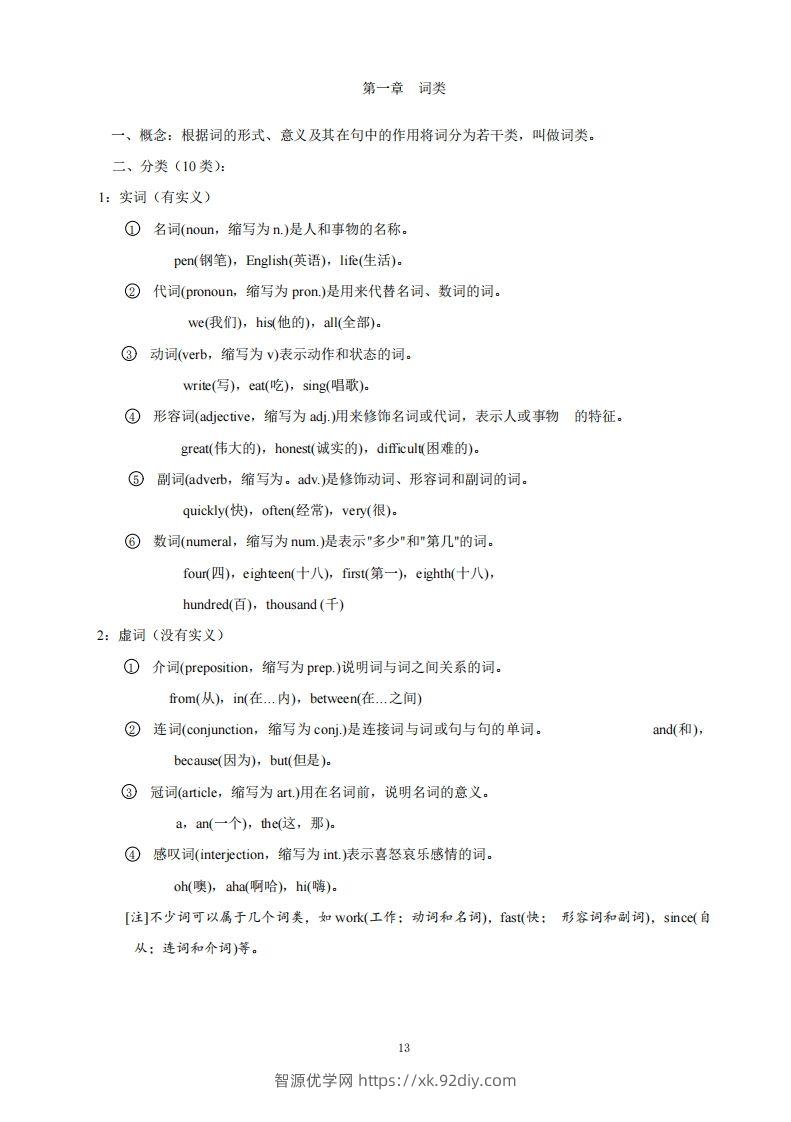 金牌小升初小学语法67页-智源优学网