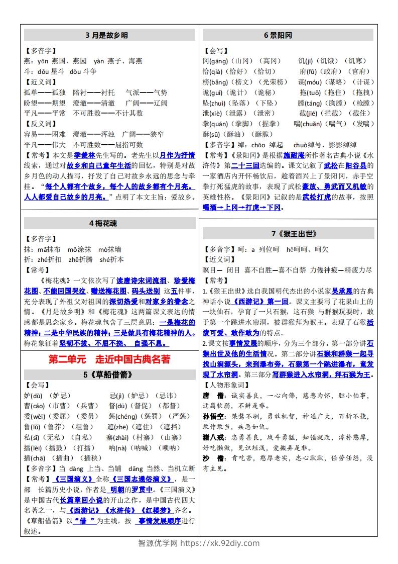 图片[2]-【课课贴】五下语文-智源优学网