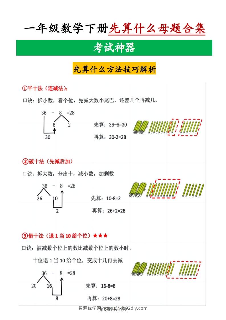 图片[2]-25新一下数学十大母题重点资料合集（34页）-智源优学网