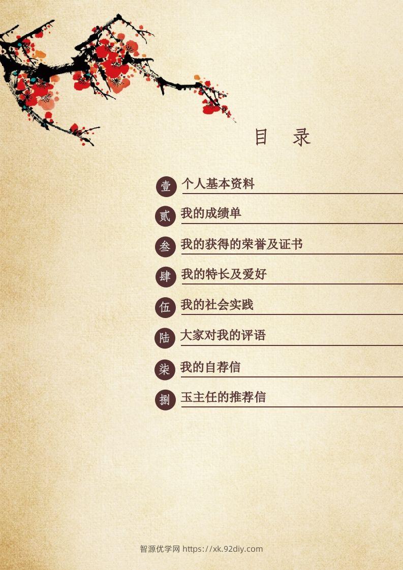 图片[2]-多页-小升初简历32-智源优学网