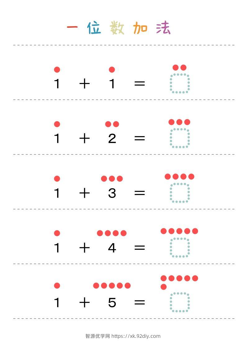 【数学】一位数加法-智源优学网