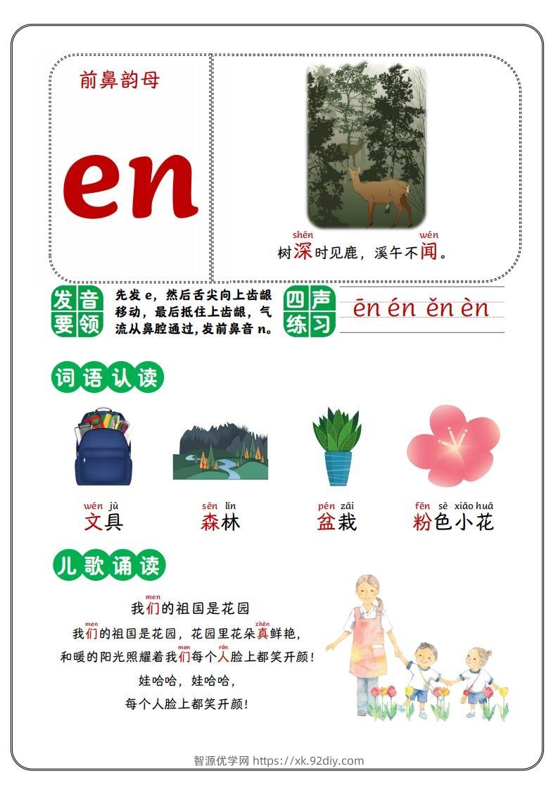 图片[2]-前鼻韵母-智源优学网