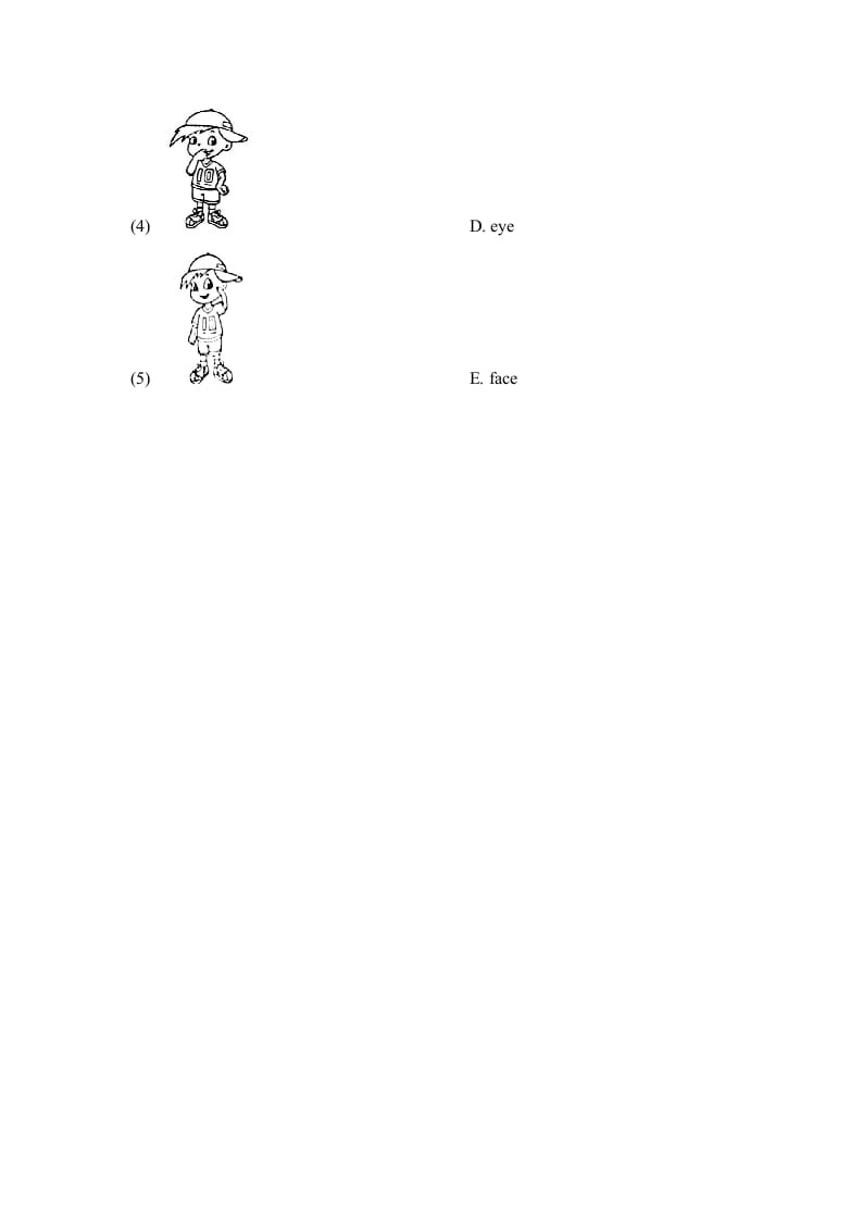 图片[3]-一年级英语上册Unit2_Lesson1课时训练（人教一起点）-智源优学网