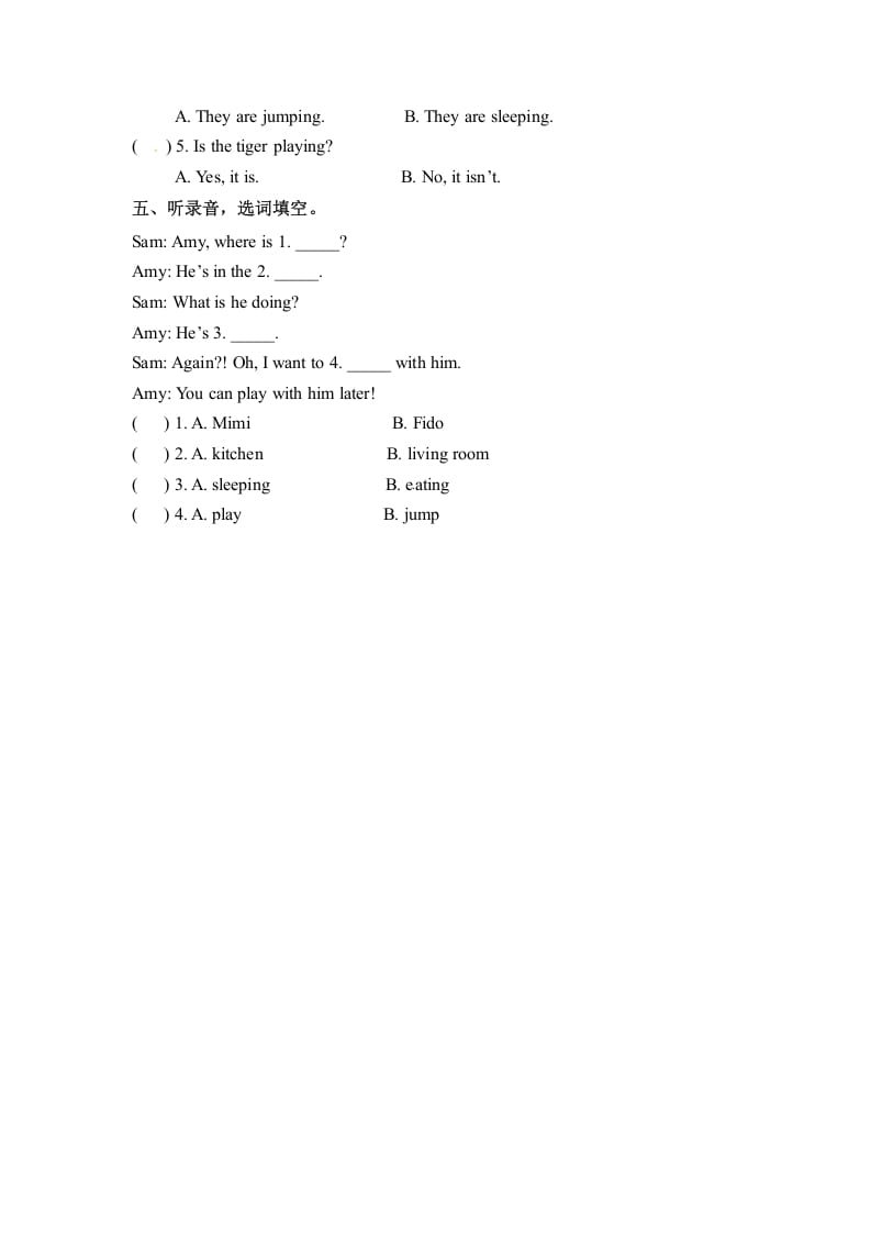 图片[2]-五年级数学下册英语Unit5WhosedogisitPartB同步听力训练人教PEP版-智源优学网