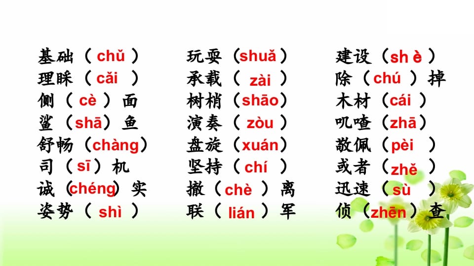 图片[3]-三年级语文上册专项1生字复习课件（部编版）-智源优学网