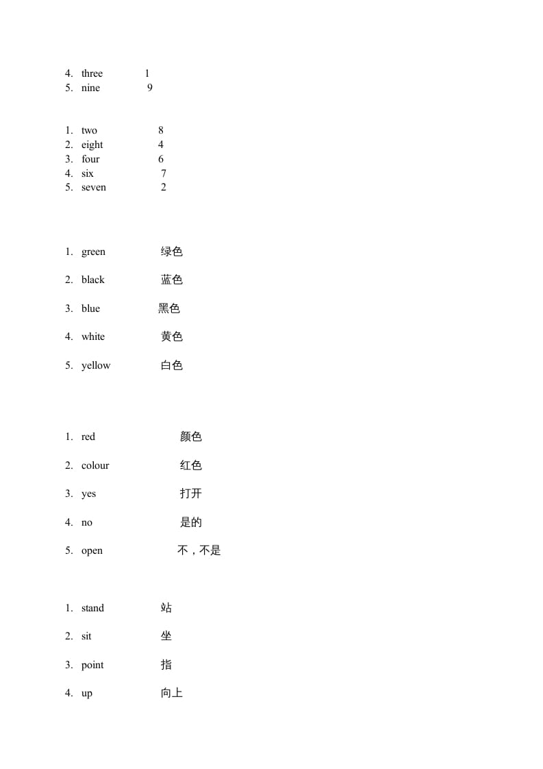 图片[2]-二年级英语上册单词练习题（人教版一起点）-智源优学网