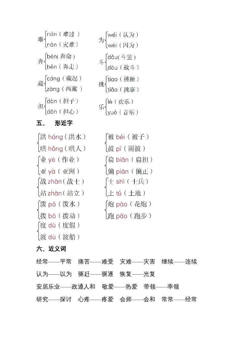 图片[2]-二年级语文上册第六单元知识梳理（部编）-智源优学网