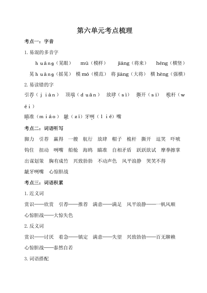五年级数学下册第六单元考点梳理人教部编版-智源优学网