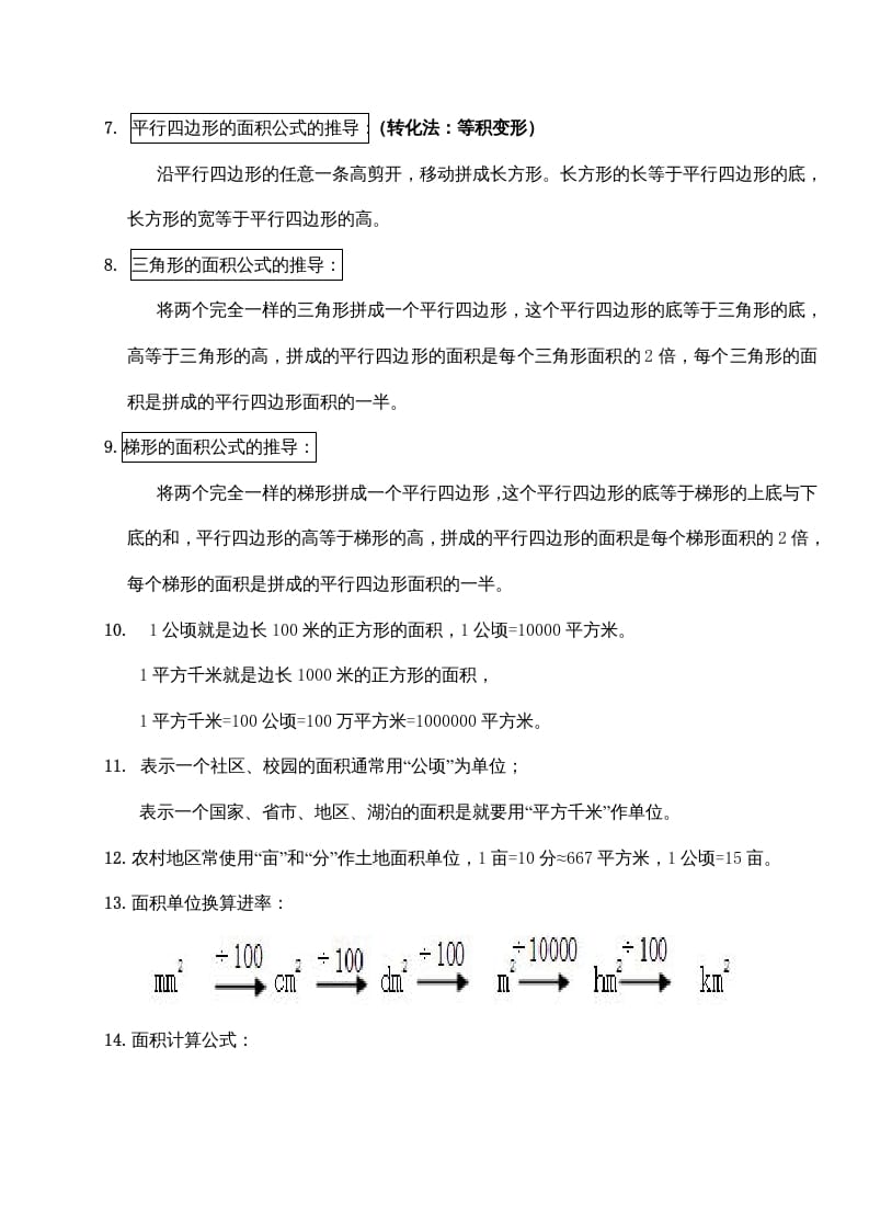 图片[2]-五年级数学上册第二单元多边形的面积（苏教版）-智源优学网