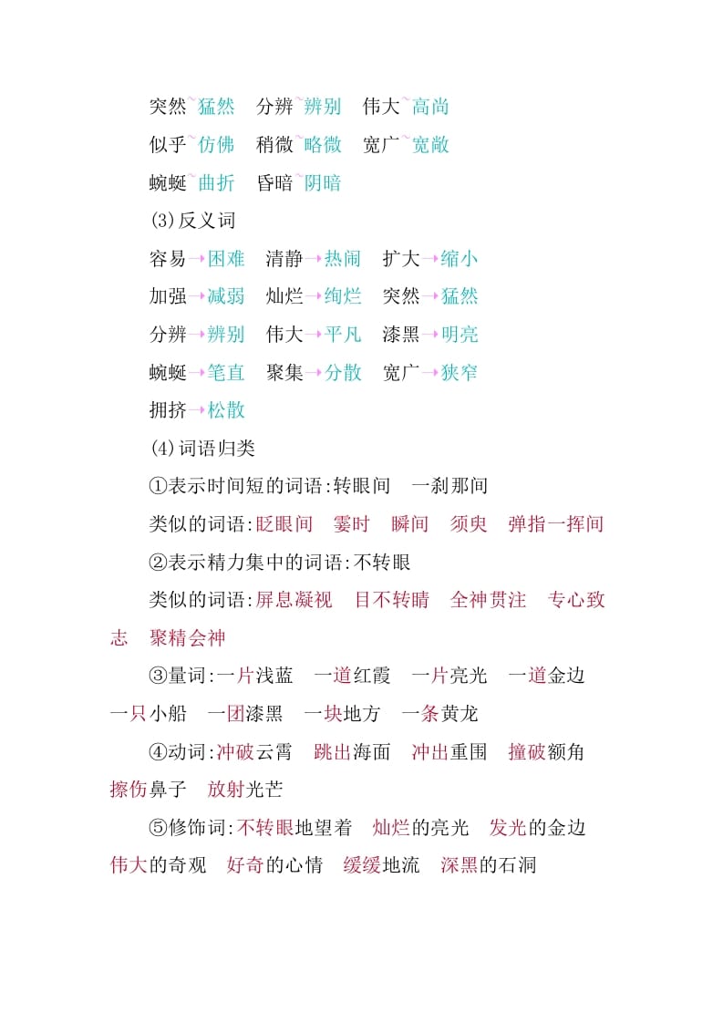 图片[2]-四年级语文下册第五单元知识小结-智源优学网