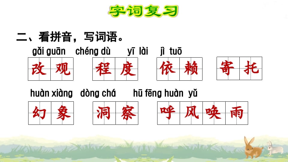 图片[3]-四年级语文上册第2单元复习-智源优学网