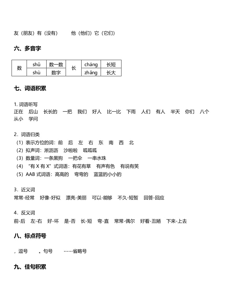 图片[2]-一年级语文上册-第6单元重难点知识总结（部编版）-智源优学网