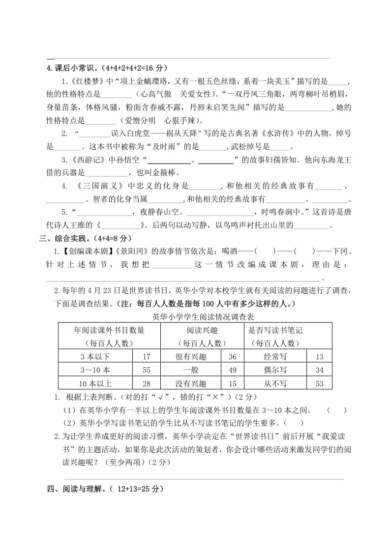 图片[2]-五年级数学下册第二单元测试卷（单元测试）-智源优学网