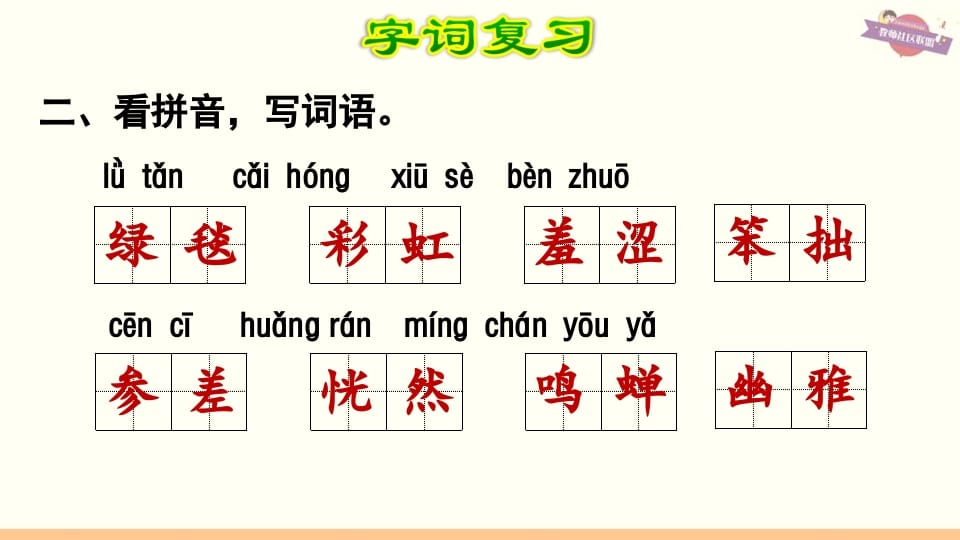 图片[3]-六年级语文上册第1单元复习（部编版）-智源优学网