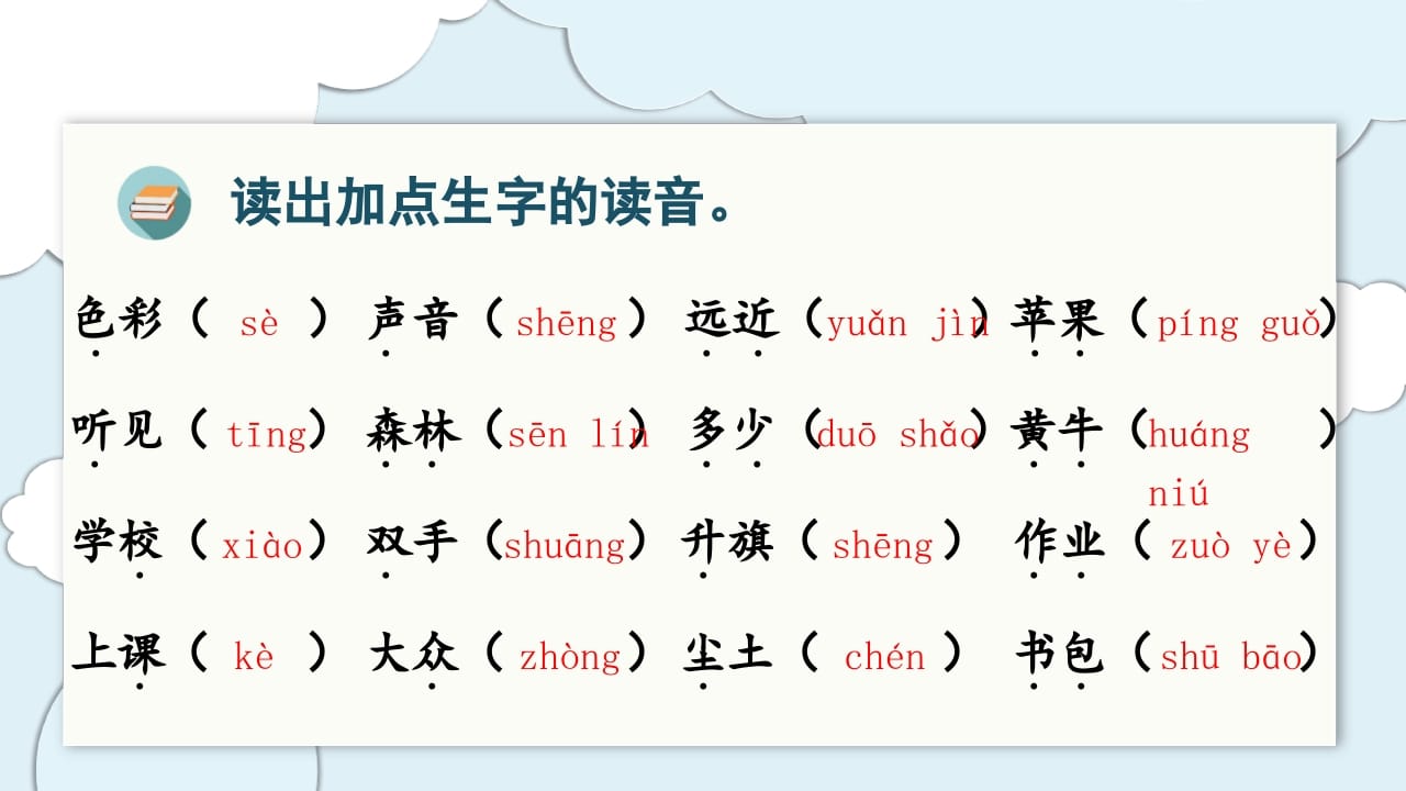 图片[3]-一年级语文上册（复习课件）第五单元（部编版）-智源优学网