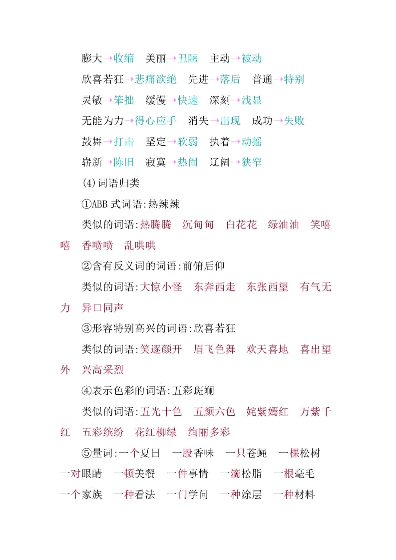 图片[3]-四年级语文下册第二单元知识小结-智源优学网