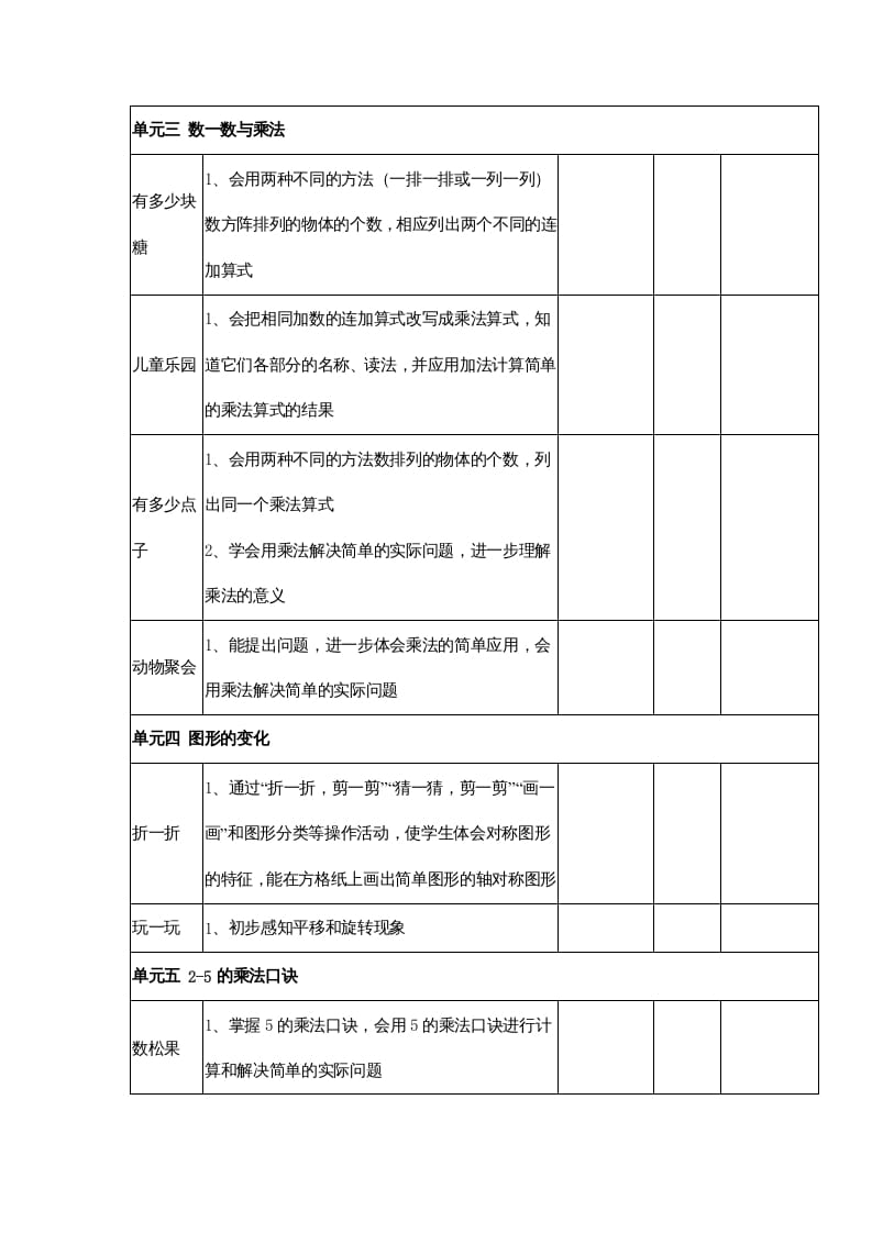 图片[2]-二年级数学上册知识点总结（北师大版）-智源优学网