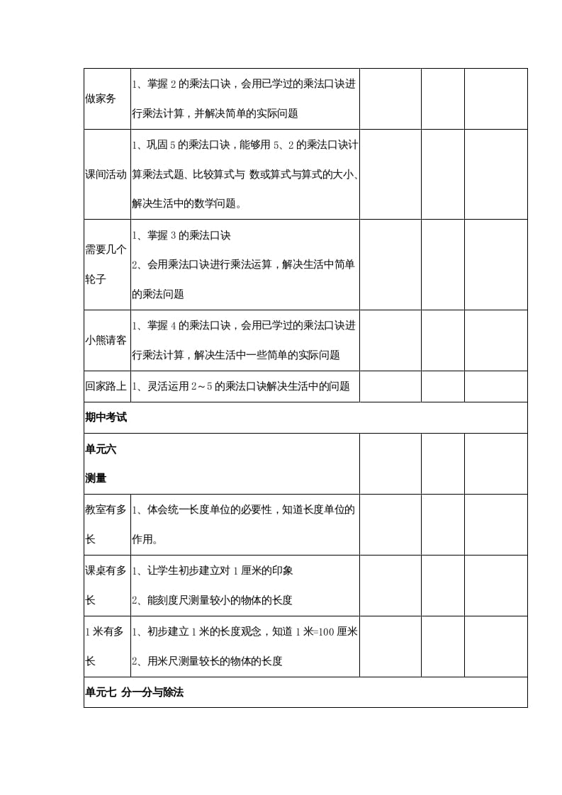 图片[3]-二年级数学上册知识点总结（北师大版）-智源优学网