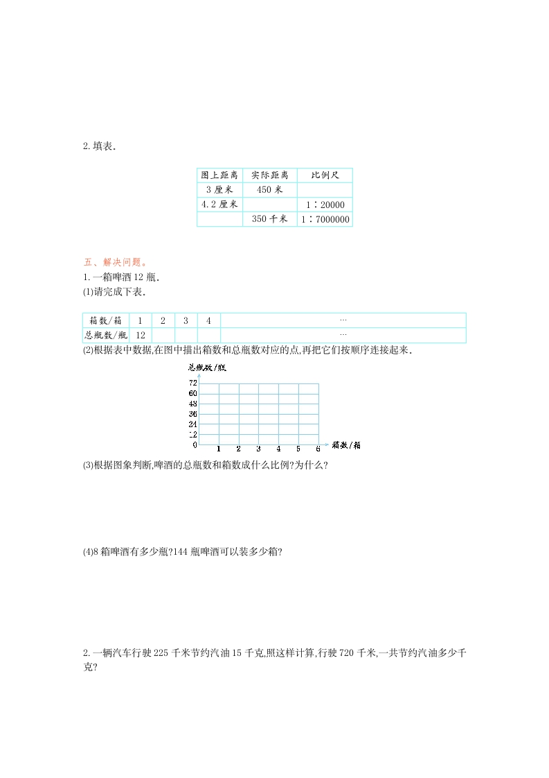 图片[2]-六年级数学下册第四单元检测卷（1）(1)-智源优学网