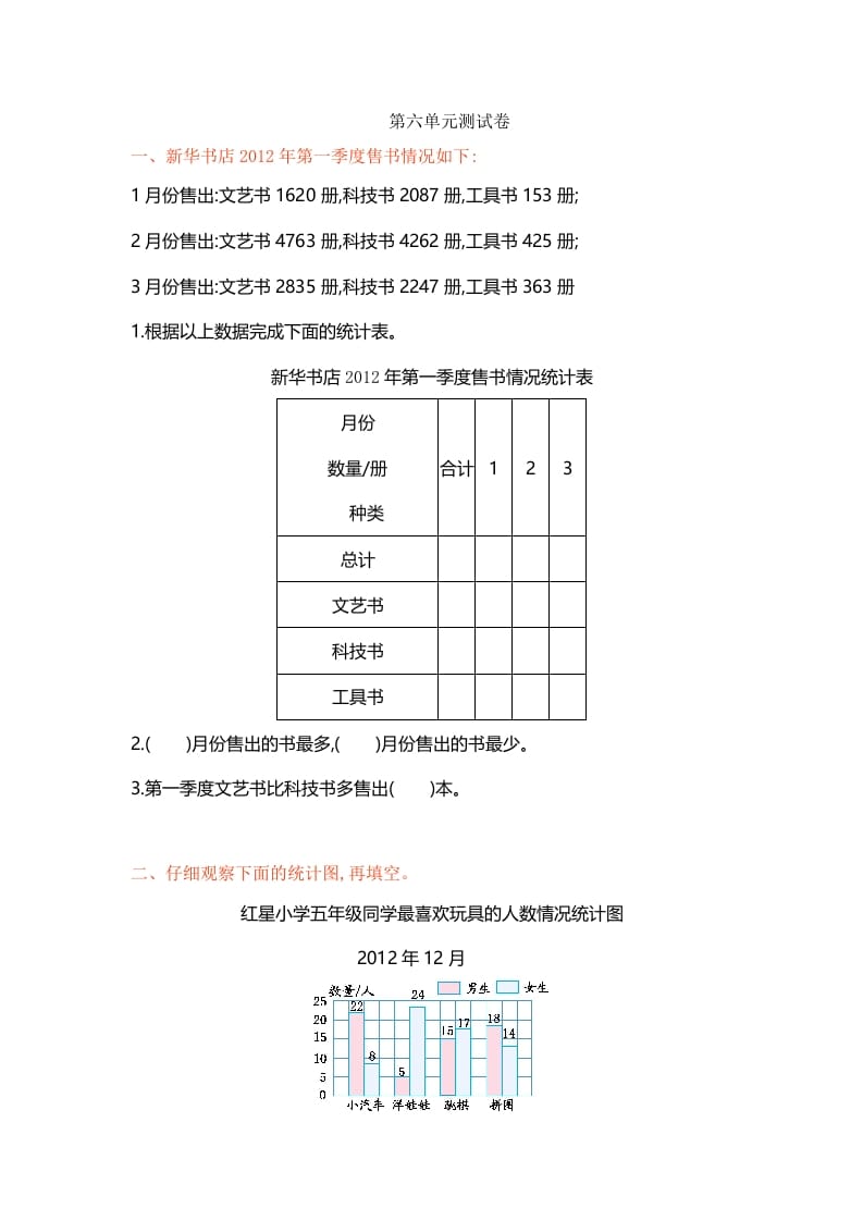 五年级数学上册第六单元单元测试（苏教版）-智源优学网