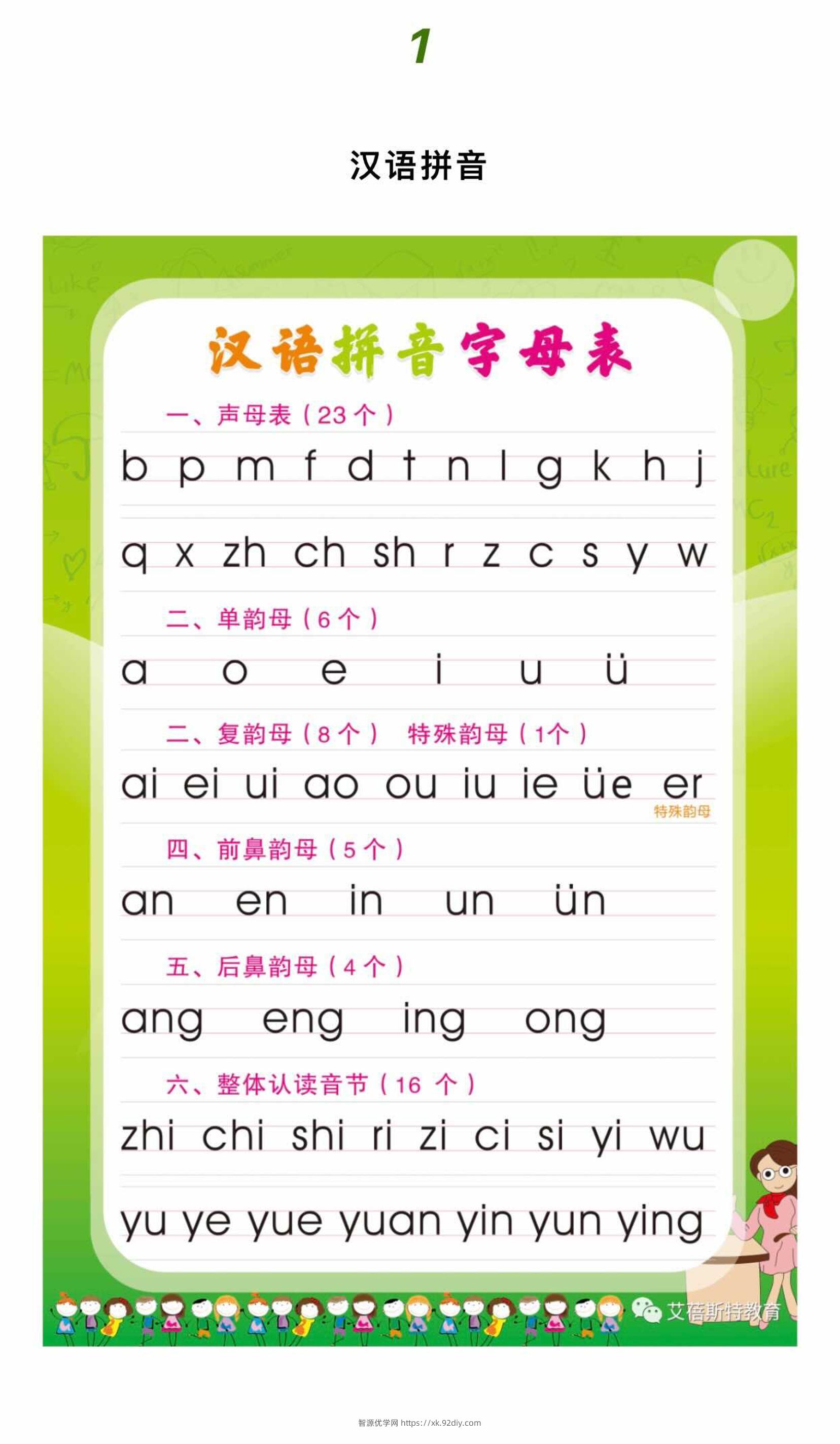 幼小衔接语文拼音拼读-智源优学网